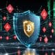Illustration warning about crypto phishing scams