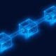 Blockchain network with connected data blocks